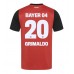 Bayer Leverkusen Alejandro Grimaldo #20 Hjemmedrakt 2024-25 Kortermet